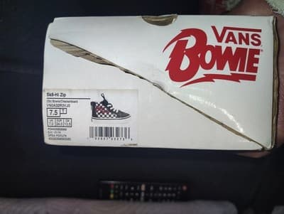 Vintage David Bowie Vans Sk8-hi Zip Size 7.5; Toddler - Thumbnail 5