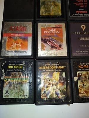 Vintage ATARI GAME CONSOLES LOT OF 2 AND LOT OF 30 GAMES - Thumbnail 12
