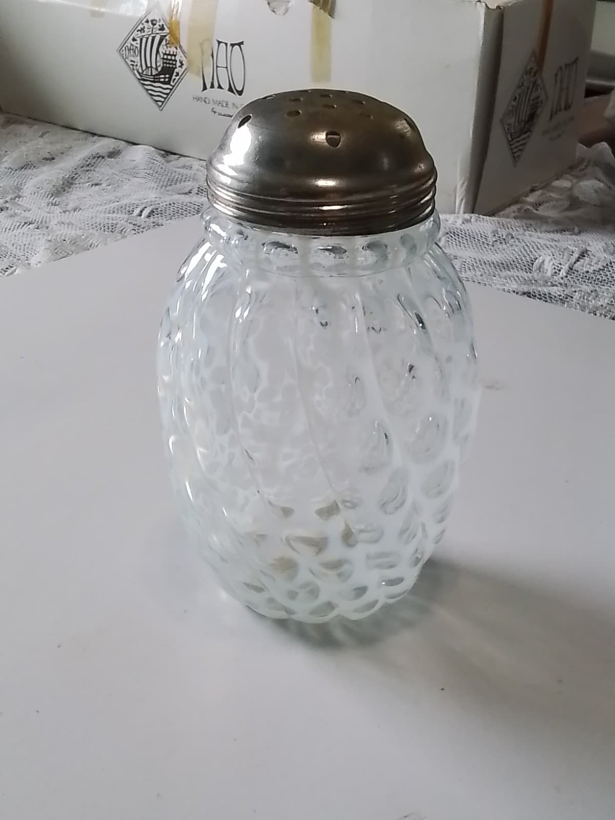 Vintage Opalescent Swirl Sugar Saker - Image 1
