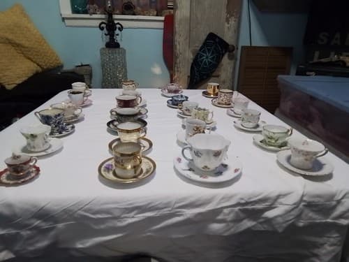 Lot Of 24 Vintage Tea Cups And Saucers 1800's Early 1900's - Image 1
