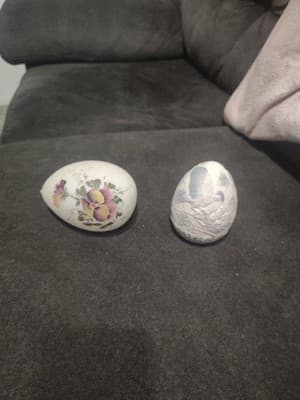 Vintage Eggs Lot Of 2 - Image 1
