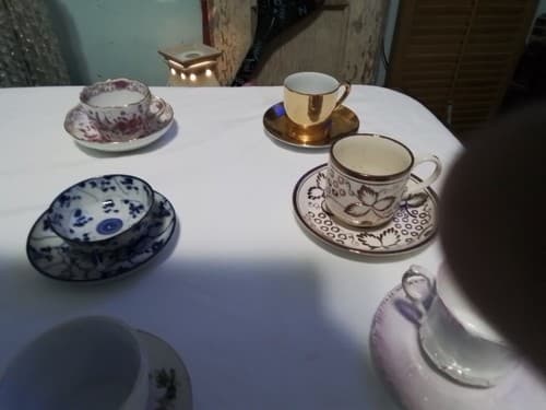 Lot Of 24 Vintage Tea Cups And Saucers 1800's Early 1900's - Thumbnail 4