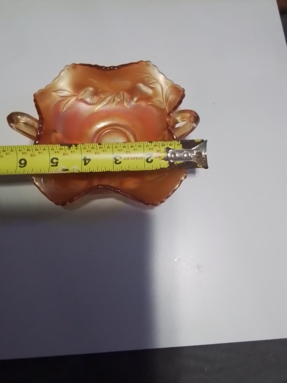 vintage carnival glass Lot Of 2 1900's Mismatched - Thumbnail 5