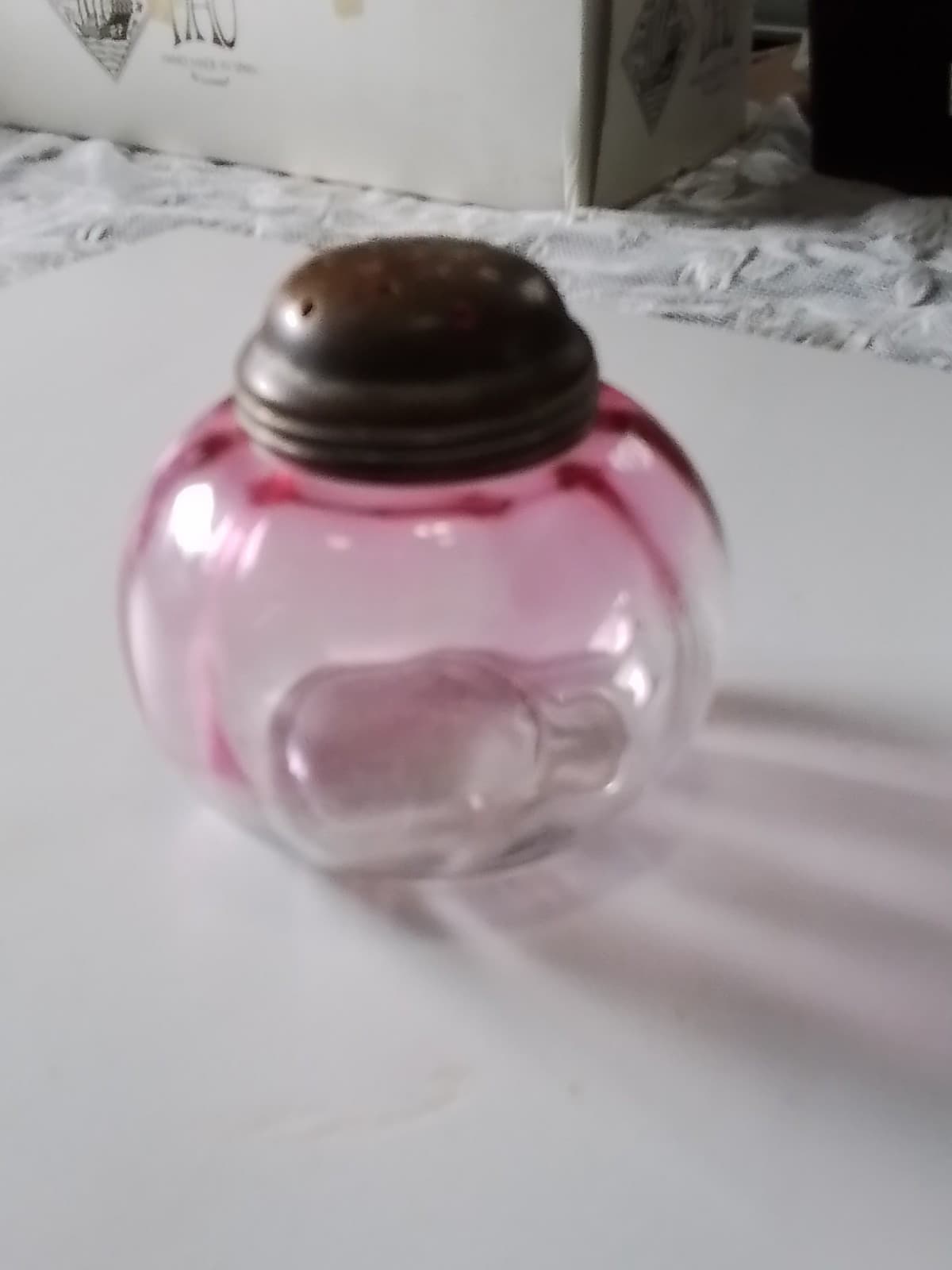 Vintag Northwoods Sugar Shakers Set Of 2 Cranberry Royal Ivy 1800's - Thumbnail 5