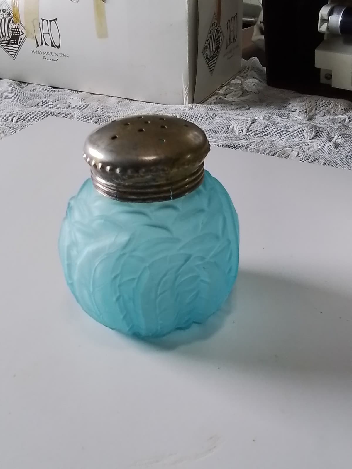 Vintage Leaf Mark Sugar Shaker 1800's - Image 1
