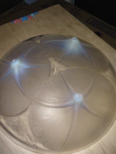 Rene Lalique VOLUBILIS Crystal Shallow Bowl Yellow Opalescent Morning Glory 1921 - Thumbnail 2