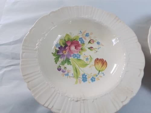 Vintage Cornet Salad Plates Lot Of 4 - Thumbnail 2