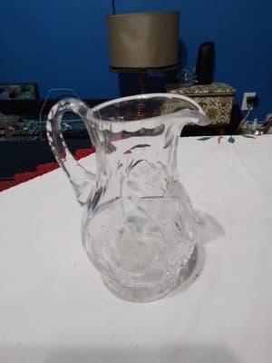 French 19th Century Cut Crystal Pitcher