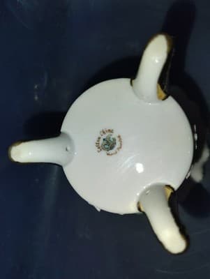Vintage 1940's 3 Footed Pink Vase Lefton Japan China - Thumbnail 3