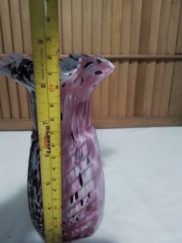 vintage murano art glass vase - Thumbnail 4