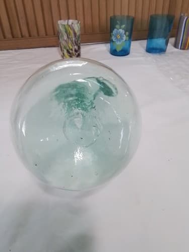 Vantage Hand Blown Art Glass Jugs pontil Applied Handle Each Holds 3 Pints - Thumbnail 2