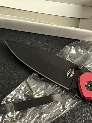 Frost Cutlery POCKET BANDIT Black And Red Knife 16-818R Bank 3.5” Blade RARE - Thumbnail 2