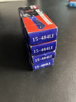 Lot Of 4 Frost Cutlery Law Enforcement Pocket Knives 4.5” Set Black Blue - Thumbnail 9
