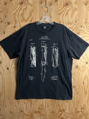 Filson T-Shirt Pioneer Hunting Knife Graphic Short Sleeve Made in USA Men's XL - Image 1