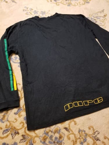 PURE Anywear Hemp Rasta Lion Reggae Flag Hippy Shirt African 420 Long Sleeve XL - Thumbnail 4