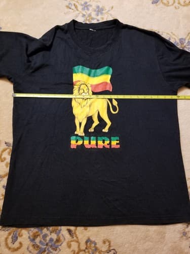 PURE Anywear Hemp Rasta Lion Reggae Flag Hippy Shirt African 420 Long Sleeve XL - Thumbnail 7
