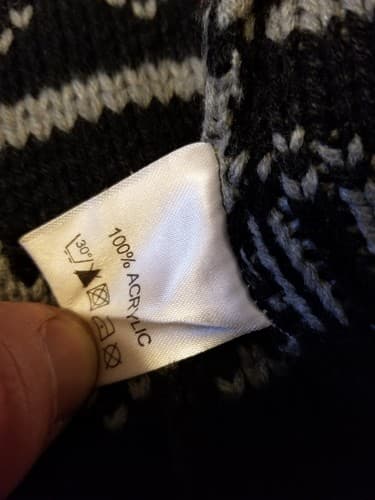 Y2K Middle of Beyond MOB Dog Hounds Tongue Cardigan Manly Knit Sweater Mens S - Thumbnail 6