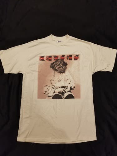 KANSAS Tee Freaks Of Nature Cover Rock Band Unisex T-Shirt Mens XL Cream White - Image 1