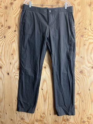 Vuori Pants Womens XL Gray Ripstop Cotton Elastane Drawstring Jogger Trail VW401 - Image 1