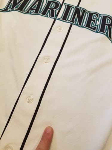 Domingo Santana #16 Seattle Mariners Jersey White MEDIUM Majestic Cool Base M - Thumbnail 4