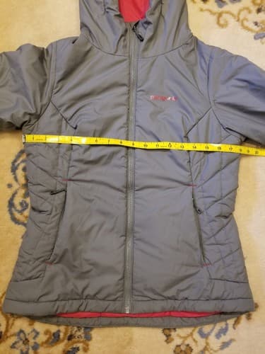 Patagonia Women's Micro Puff Hoody Nickel Grey Pink Size XS Small Puffer 83988 - Thumbnail 9