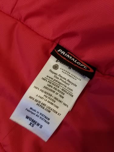 Patagonia Women's Micro Puff Hoody Nickel Grey Pink Size XS Small Puffer 83988 - Thumbnail 6