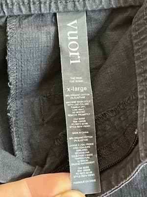 Vuori Pants Womens XL Gray Ripstop Cotton Elastane Drawstring Jogger Trail VW401 - Thumbnail 9