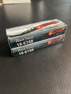 Set Of 2 Frost Cutlery BLACK SQUALL Black Red Knife 16-674R Tactical 4.5” Blade - Thumbnail 4