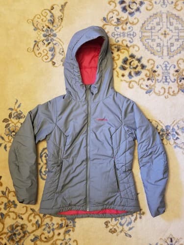 Patagonia Women's Micro Puff Hoody Nickel Grey Pink Size XS Small Puffer 83988 - Image 1