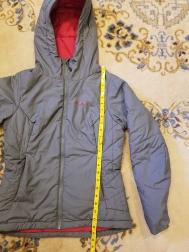 Patagonia Women's Micro Puff Hoody Nickel Grey Pink Size XS Small Puffer 83988 - Thumbnail 8