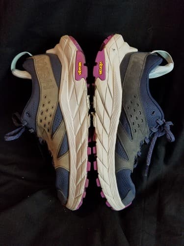 Hoka One One Women's 9B Anacapa Breeze Low Baked Blue Grey 1127921 OSHM Running - Thumbnail 12