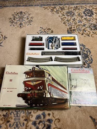 RARE Vtg Electrotren 3002 HO Scale AC Train Electric Set SPAIN Tren Mercancias - Image 1