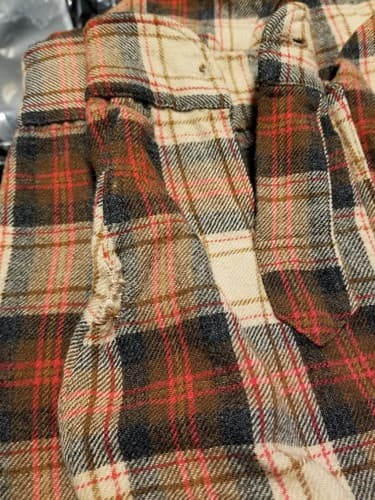 VTG Pendleton Wool Shirt Sir Pendleton Brown Red Plaid Button Up Sz XL Vintage - Thumbnail 12
