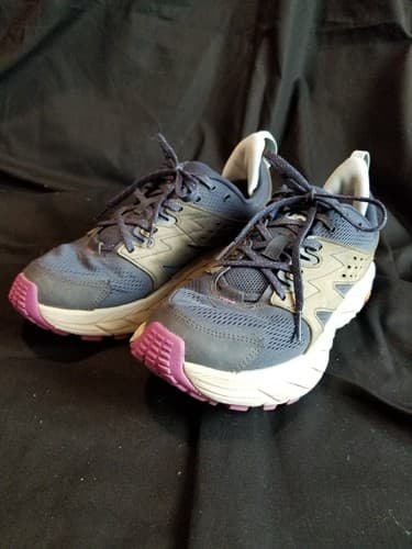 Hoka One One Women's 9B Anacapa Breeze Low Baked Blue Grey 1127921 OSHM Running - Thumbnail 6