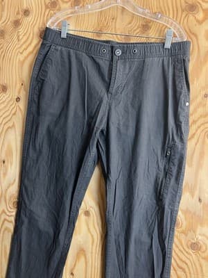 Vuori Pants Womens XL Gray Ripstop Cotton Elastane Drawstring Jogger Trail VW401 - Thumbnail 2