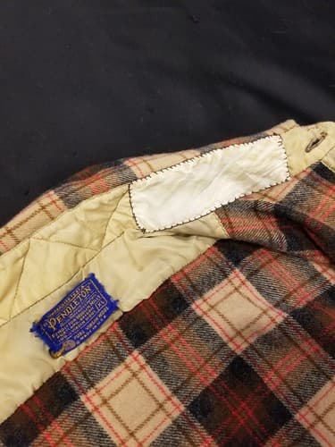 VTG Pendleton Wool Shirt Sir Pendleton Brown Red Plaid Button Up Sz XL Vintage - Thumbnail 6