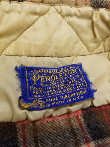 VTG Pendleton Wool Shirt Sir Pendleton Brown Red Plaid Button Up Sz XL Vintage - Thumbnail 5