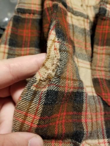 VTG Pendleton Wool Shirt Sir Pendleton Brown Red Plaid Button Up Sz XL Vintage - Thumbnail 13