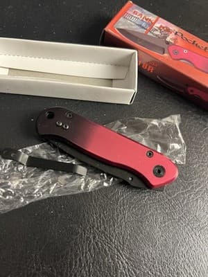 Frost Cutlery POCKET BANDIT Black And Red Knife 16-818R Bank 3.5” Blade RARE - Thumbnail 4