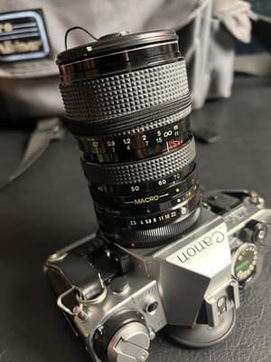 Canon AE-1 Program 35mm SLR Film Camera with Access Telescopic 35-70mm READ - Thumbnail 16