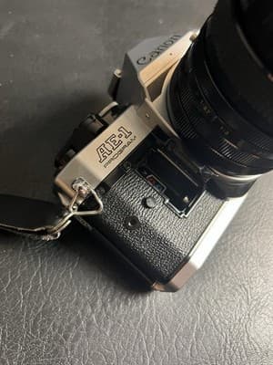 Canon AE-1 Program 35mm SLR Film Camera with Access Telescopic 35-70mm READ - Thumbnail 17