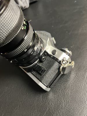 Canon AE-1 Program 35mm SLR Film Camera with Access Telescopic 35-70mm READ - Thumbnail 15