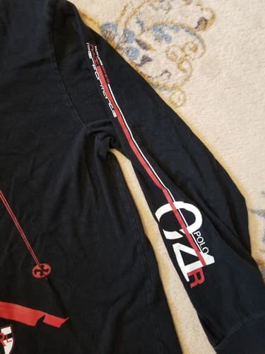 Vtg Y2K Polo Ralph Lauren Shirt Mens XL Ski Performance 2004 Black 67 Long Sleev - Thumbnail 4