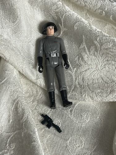 Vintage 1977 Death Squad Commander Star Wars Kenner Action Figure + Blaster Gun - Image 1