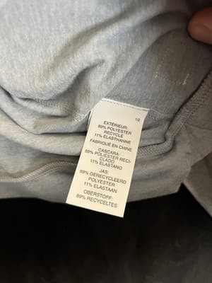 Vuori Halo Essential Hoodie Womens XL Blue Heather Lightweight Gym Sweatshirt - Thumbnail 8