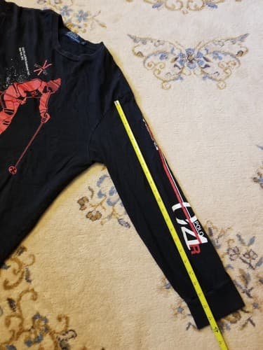 Vtg Y2K Polo Ralph Lauren Shirt Mens XL Ski Performance 2004 Black 67 Long Sleev - Thumbnail 10