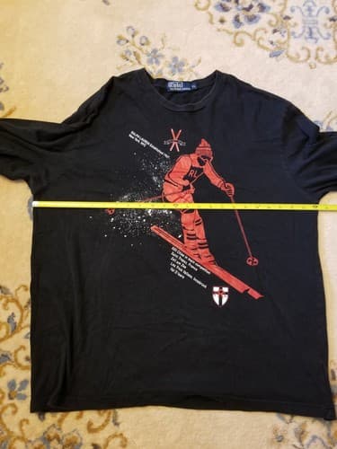 Vtg Y2K Polo Ralph Lauren Shirt Mens XL Ski Performance 2004 Black 67 Long Sleev - Thumbnail 9