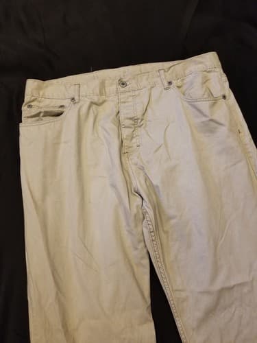 Vintage Kikwear 91 Y2K Skate/Rave Khaki Pants Mens 38x31 Beige White Skateboard - Thumbnail 3
