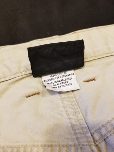 Vintage Kikwear 91 Y2K Skate/Rave Khaki Pants Mens 38x31 Beige White Skateboard - Thumbnail 7