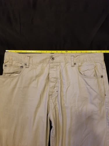 Vintage Kikwear 91 Y2K Skate/Rave Khaki Pants Mens 38x31 Beige White Skateboard - Thumbnail 13